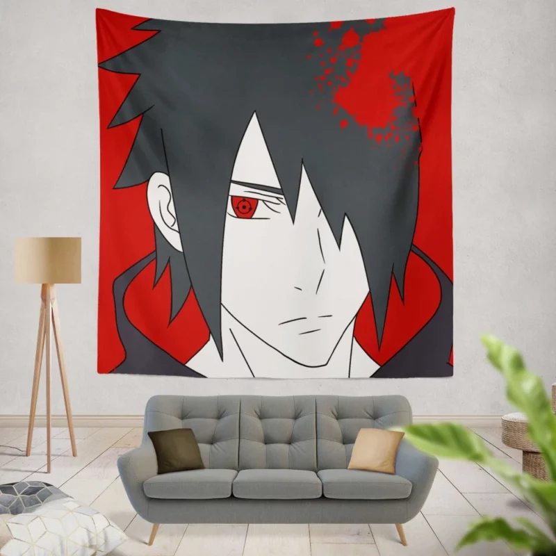 Sasuke Vengeance Uchiha Destiny Anime Wall Tapestry