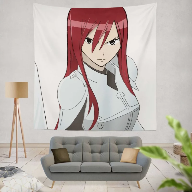 Scarlet Swordswoman Erza Path Anime Wall Tapestry