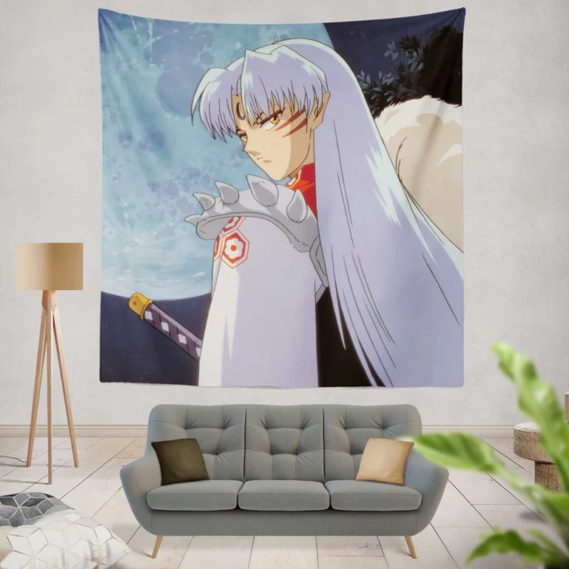 Sessh?maru InuYasha Fierce Foe Anime Wall Tapestry