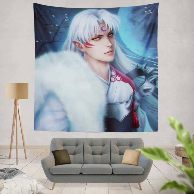 Sessh?maru InuYasha Mysterious Ally Anime Wall Tapestry