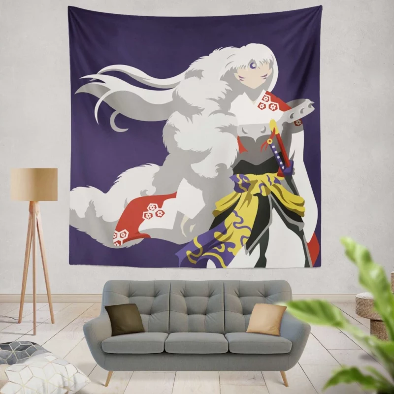 Sessh?maru InuYasha Powerful Rival Anime Wall Tapestry