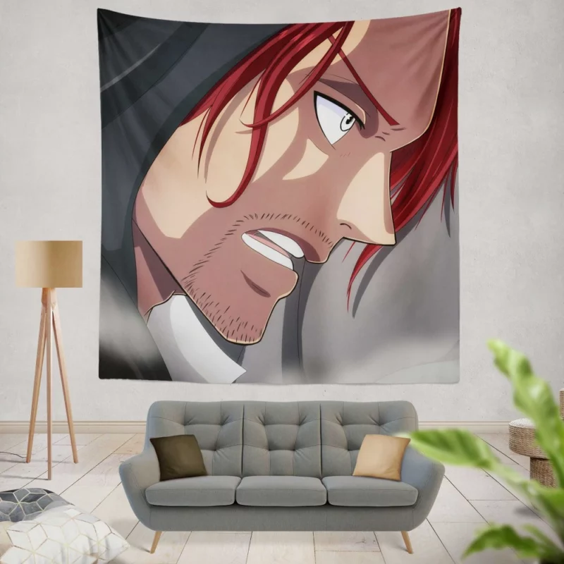 Shanks Captain of the Red-Haired Pirates Anime Wall Tapestry