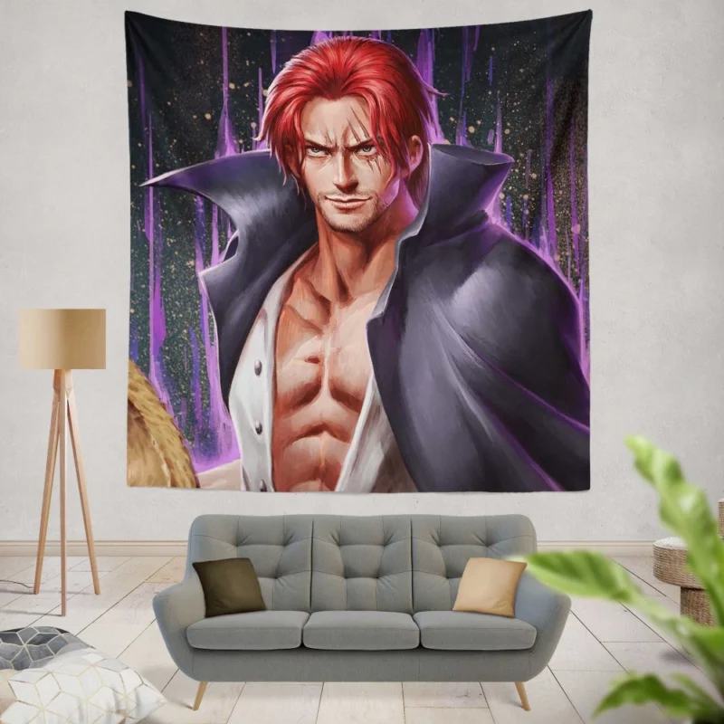 Shanks Red-Haired Pirate Captain Anime Wall Tapestry