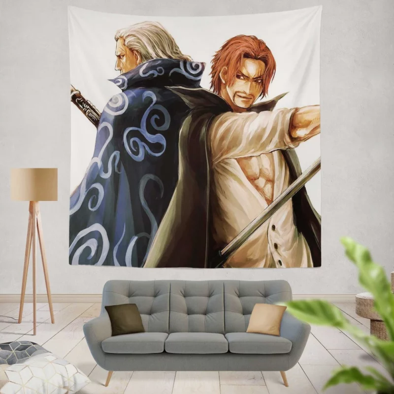 Shanks and Benn Beckman Pirates Duo Anime Wall Tapestry