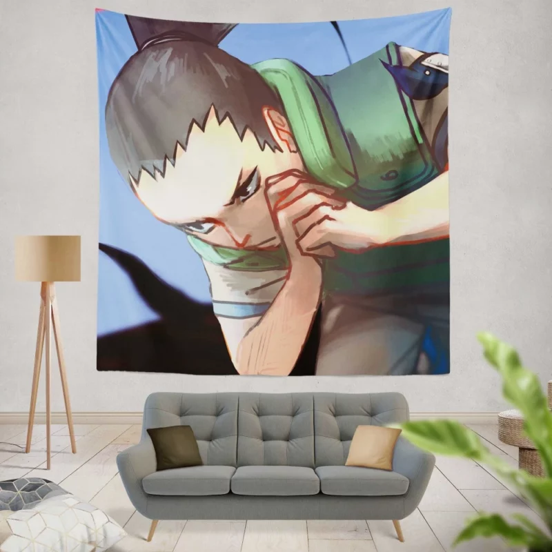 Shikamaru Nara Mind Strategist Anime Wall Tapestry