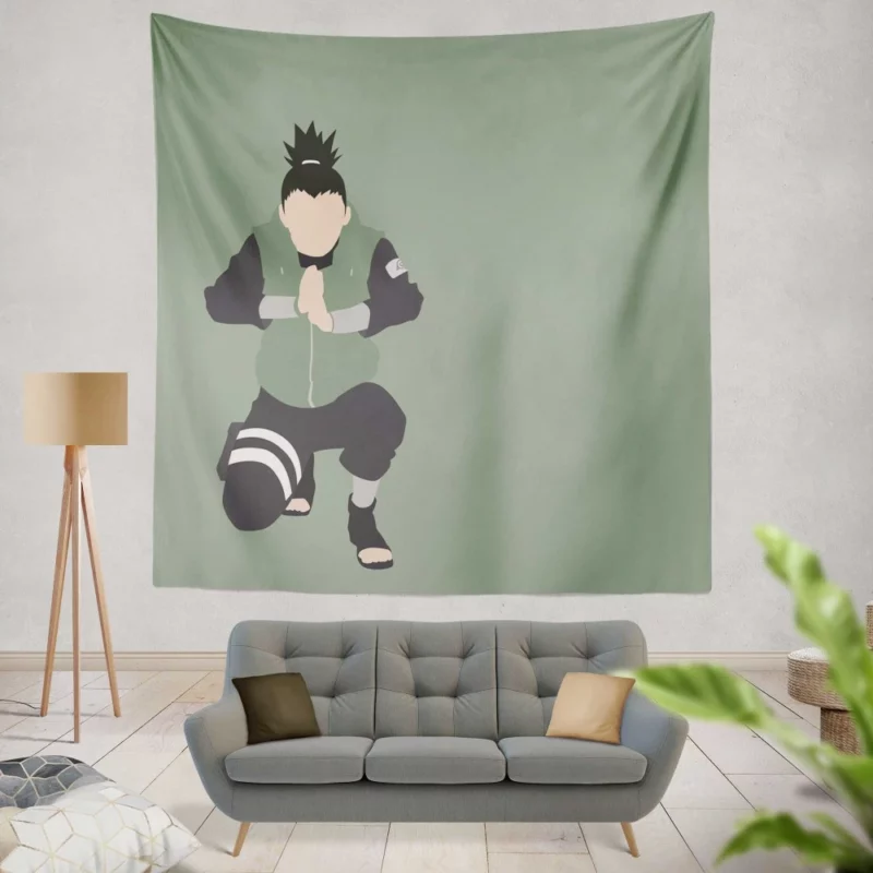 Shikamaru Nara Shadow Manipulator Anime Wall Tapestry