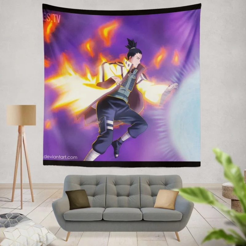 Shikamaru Nara Tactical Genius Anime Wall Tapestry