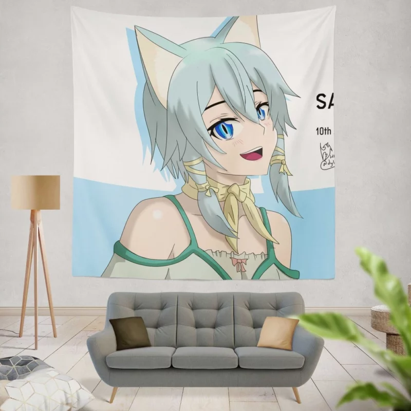 Shino Asada Sharpshooter Anime Wall Tapestry