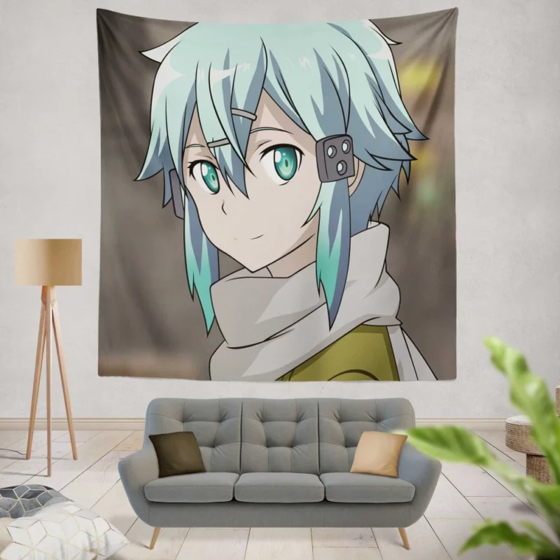 Shino Asada Sinon Unyielding Determination Anime Wall Tapestry