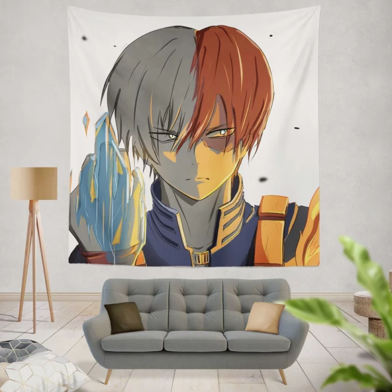 Shoto Todoroki Half Hot Half Cold Anime Wall Tapestry