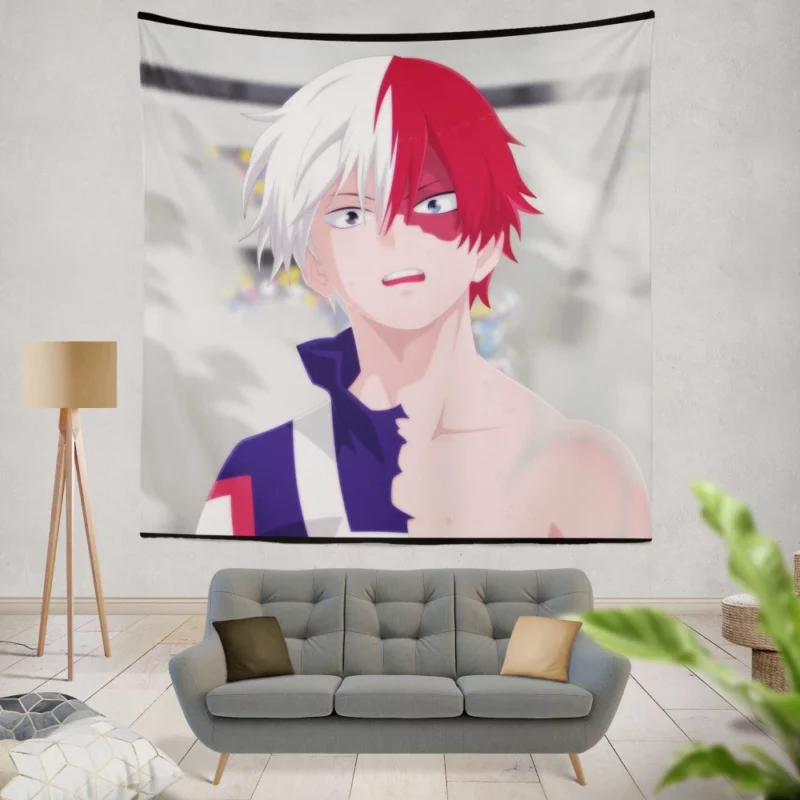 Shoto Todoroki Inner Inferno Anime Wall Tapestry