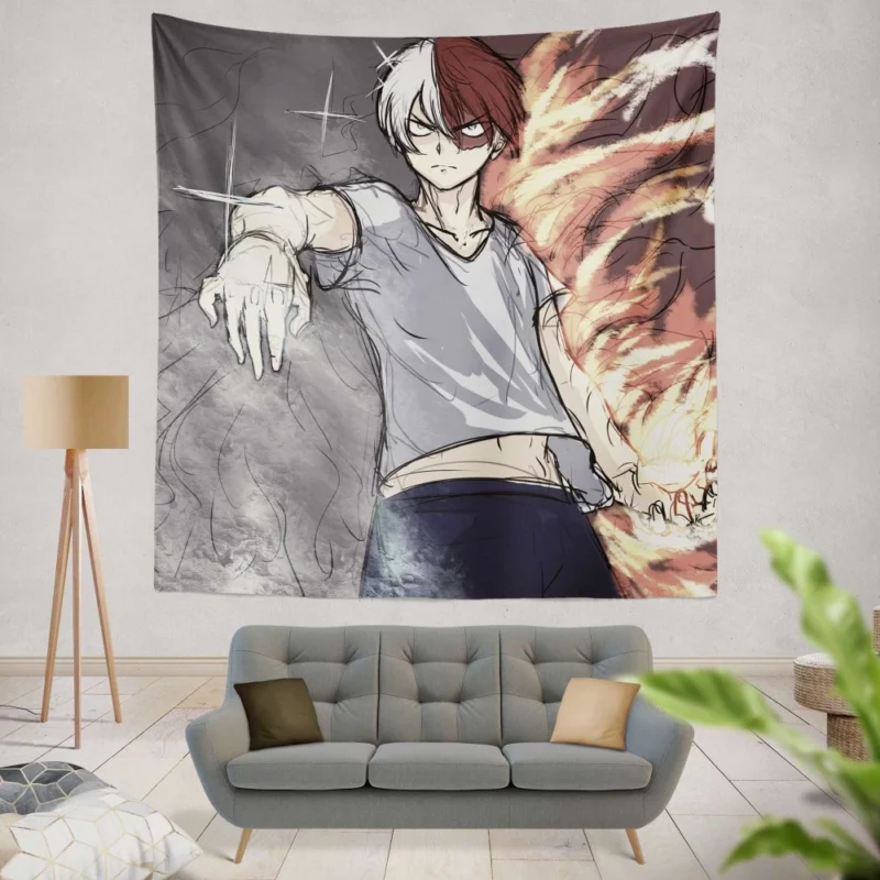 Shoto Todoroki My Hero Academia Ace Anime Wall Tapestry