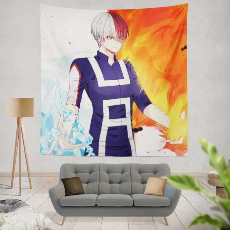 Shoto Todoroki My Hero Dichotomy Anime Wall Tapestry