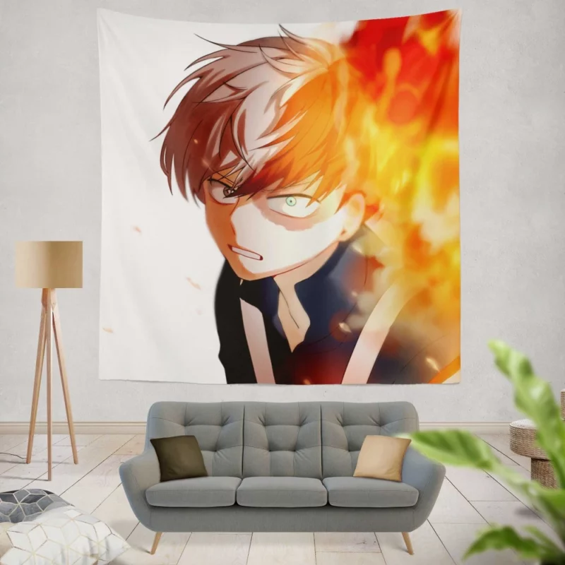 Shoto Todoroki Quirk Awakening Anime Wall Tapestry