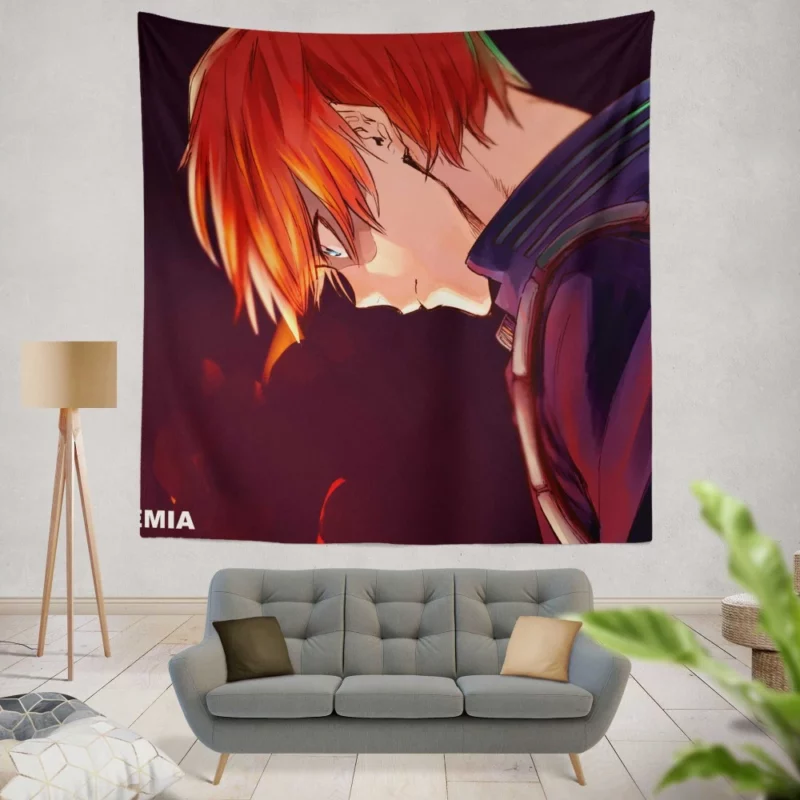 Shoto Todoroki Quirk Evolution Anime Wall Tapestry