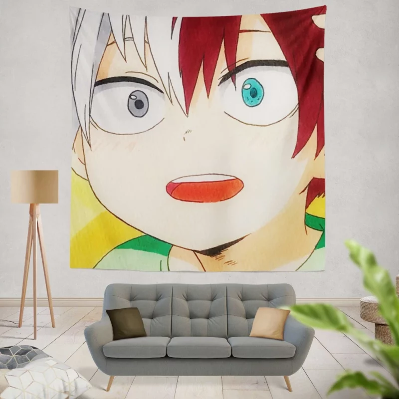 Shoto Todoroki Quirk Mastery Anime Wall Tapestry