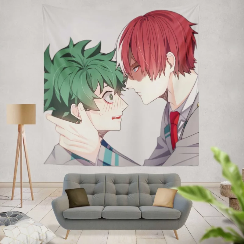 Shoto and Izuku Dynamic Duo Anime Wall Tapestry