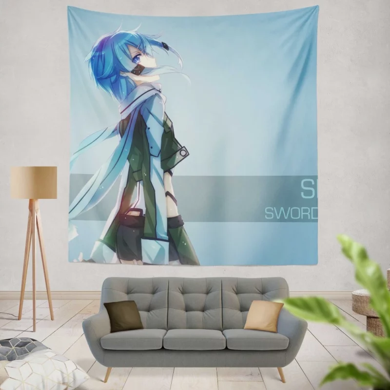 Sinon Bullet Ballet Anime Wall Tapestry