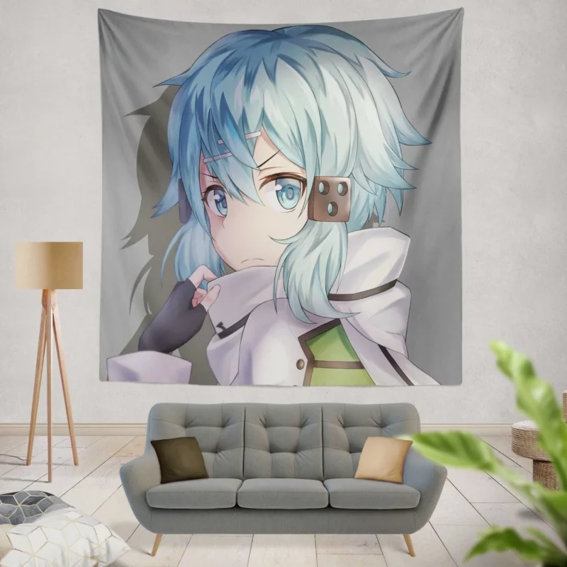 Sinon Shino Asada Aiming for Excellence Anime Wall Tapestry