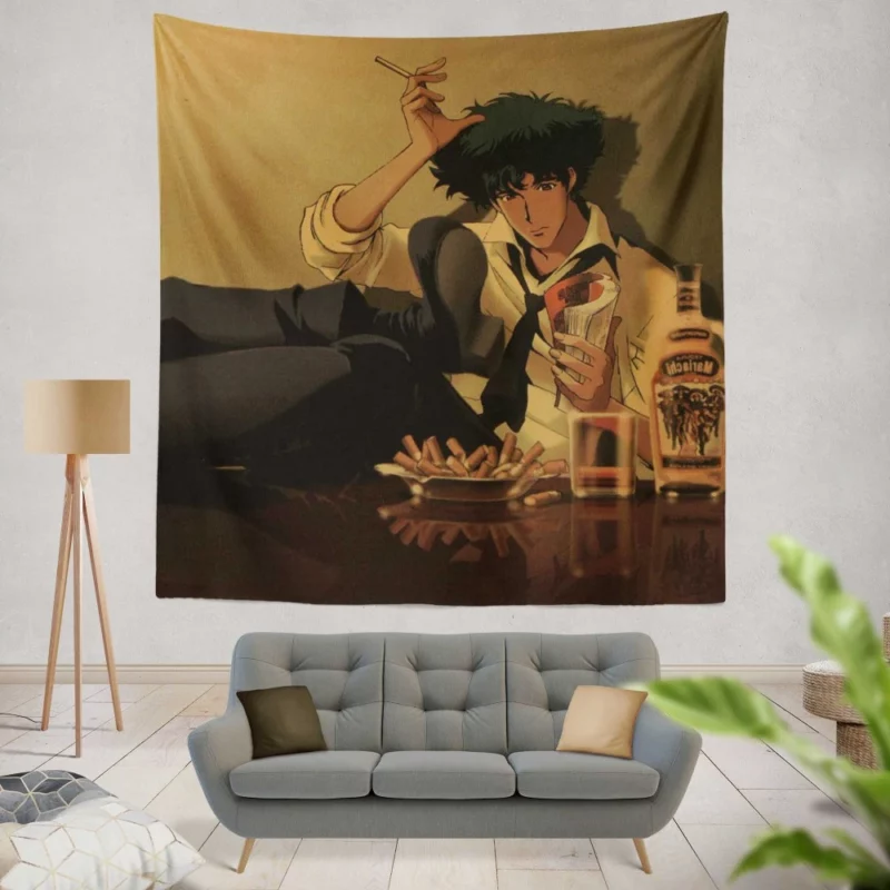 Spike Spiegel Space Cowboy Saga Anime Wall Tapestry