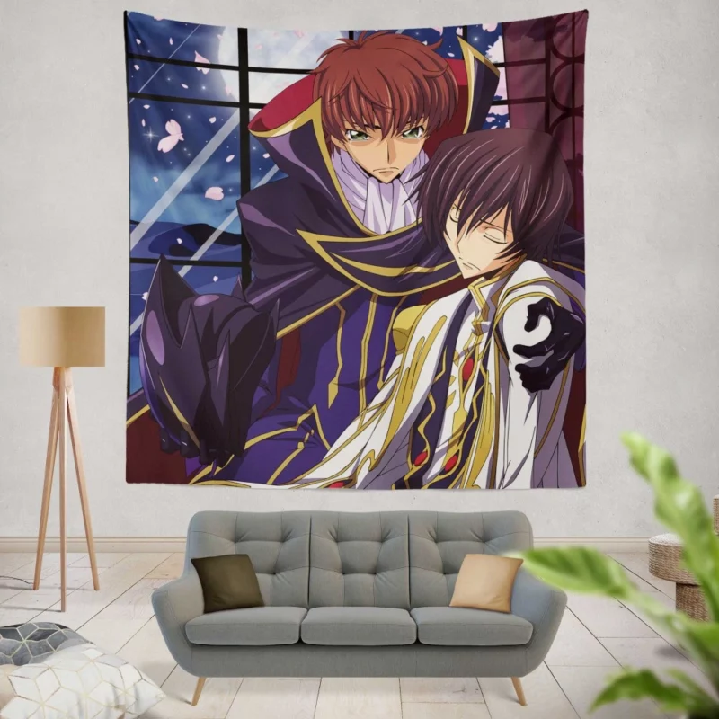 Suzaku & Lelouch Bond Anime Wall Tapestry