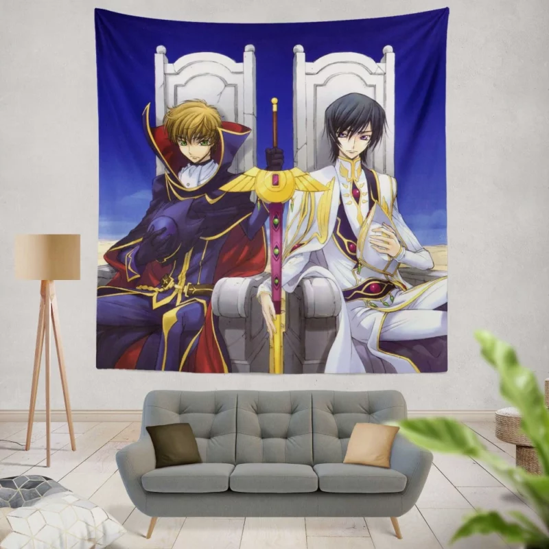 Suzaku & Lelouch Destiny Anime Wall Tapestry