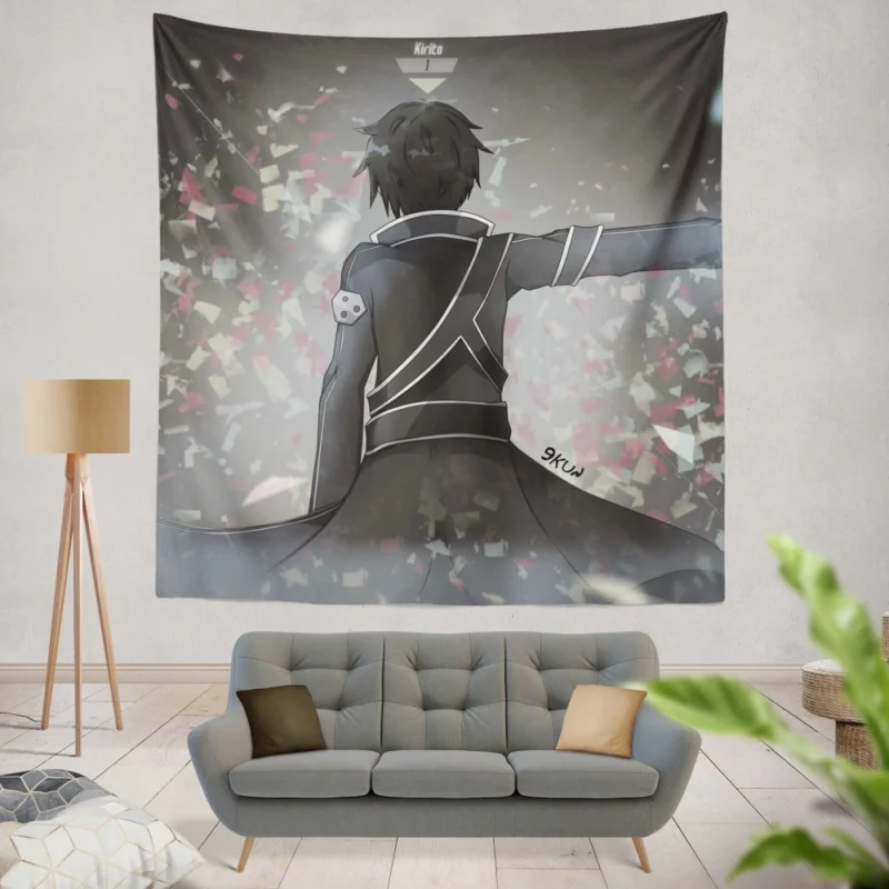 Sword Art Chronicles Kirito Path Anime Wall Tapestry