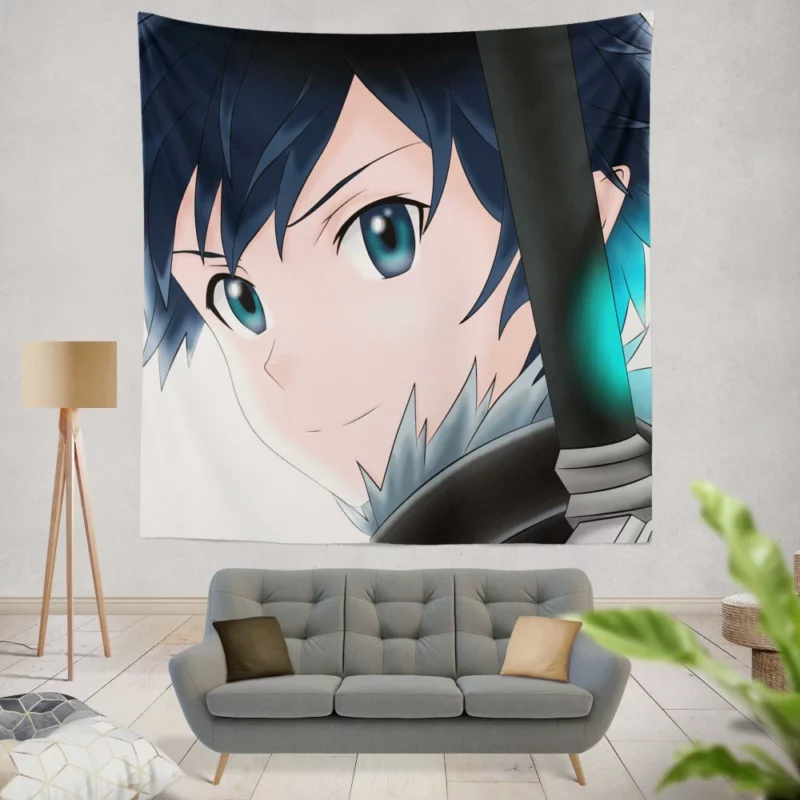 Sword Art Chronicles Kirito Quest Anime Wall Tapestry