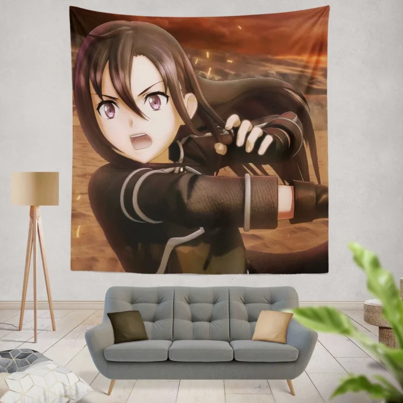 Sword Art Online II Kirito Story Anime Wall Tapestry