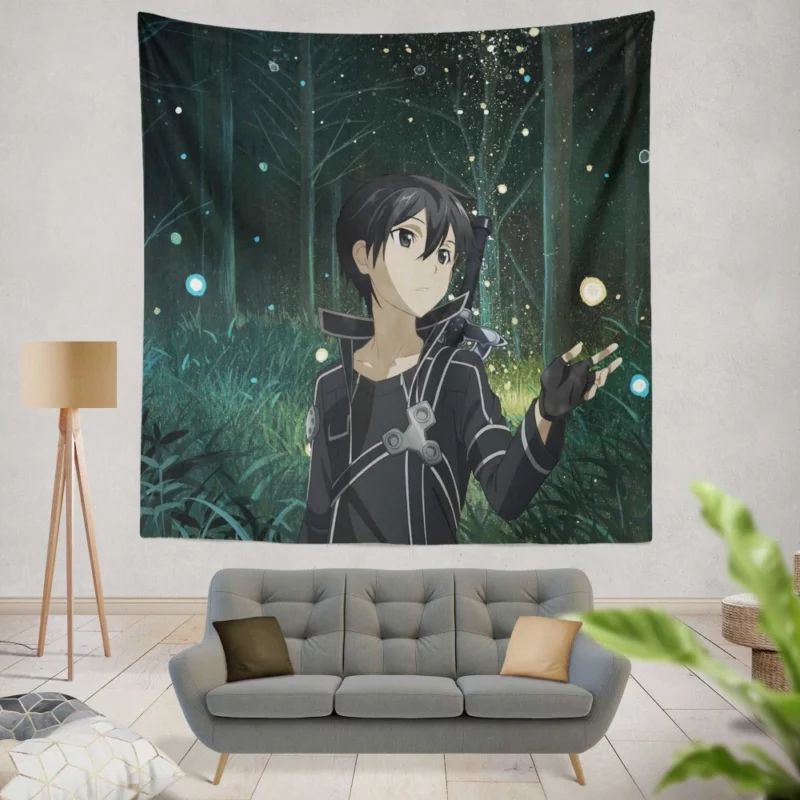 Sword Art Online Odyssey Kirito Path Anime Wall Tapestry