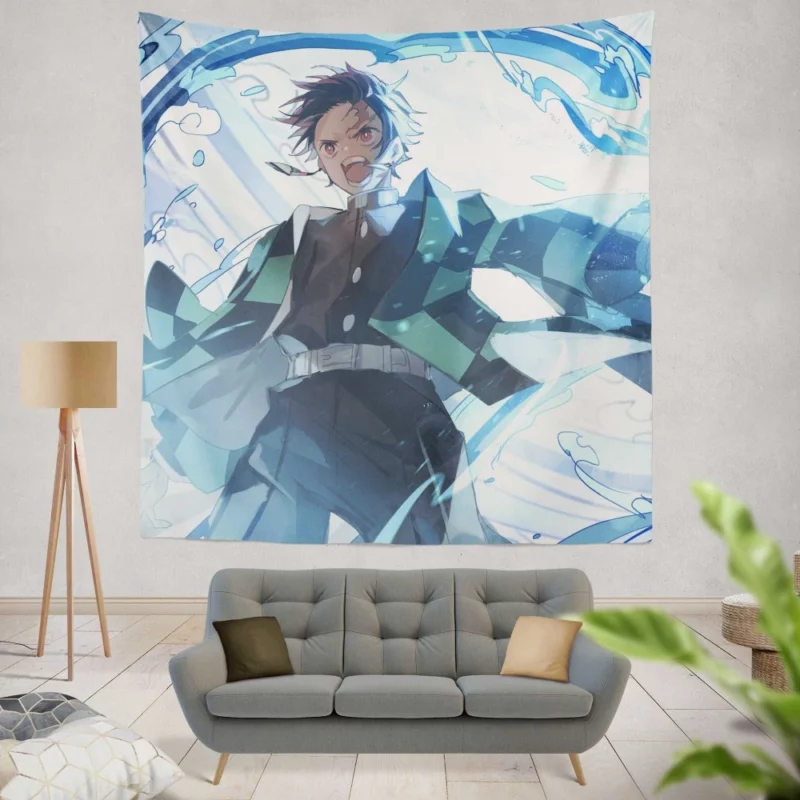 Tanjirou Kamado Demon Slayer Legacy Anime Wall Tapestry