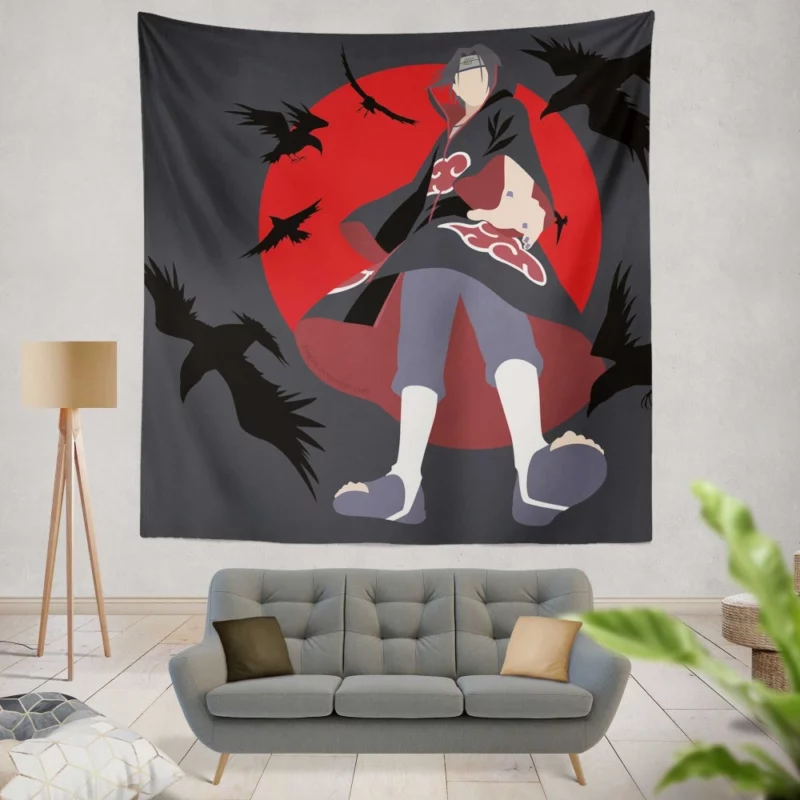 The Tragedy of Itachi Uchiha Anime Wall Tapestry