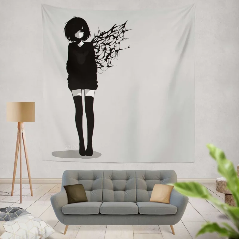 Touka Kirishima Night Guardian Anime Wall Tapestry