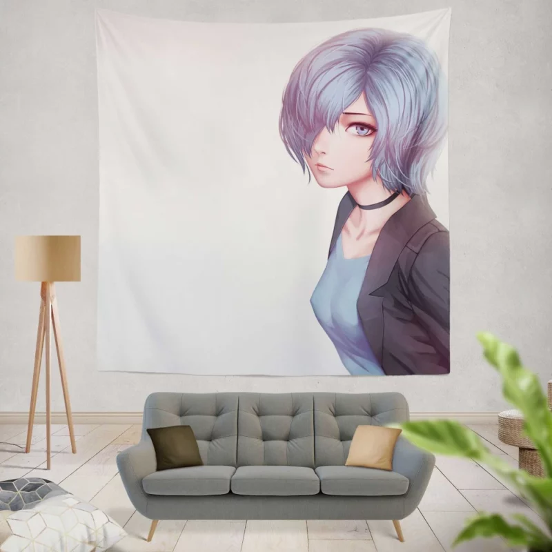 Touka Kirishima Serene Ghoul Anime Wall Tapestry