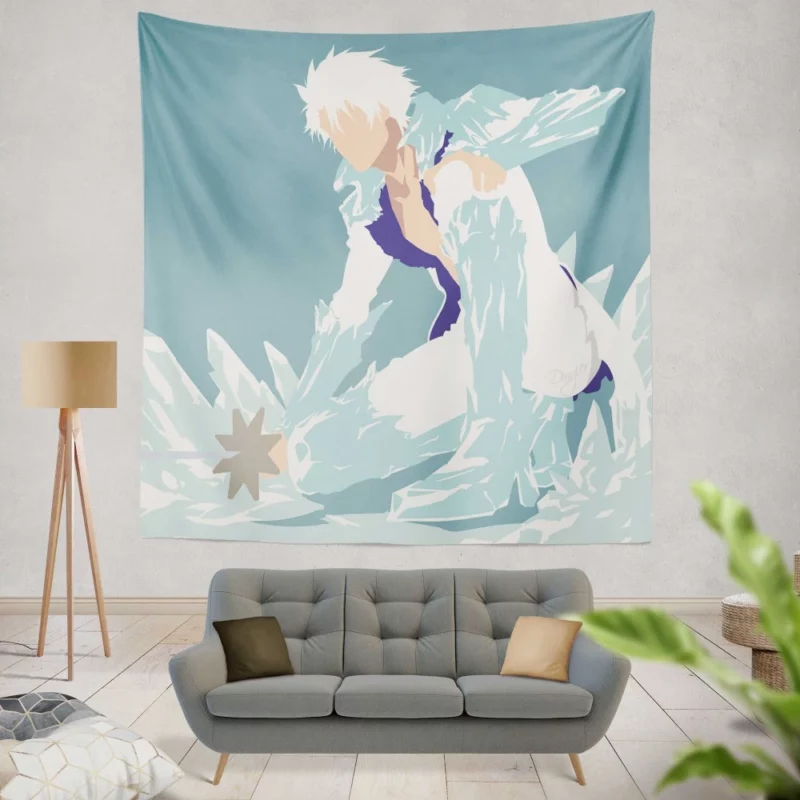 Toushiro Hitsugaya Frozen Commander Anime Wall Tapestry