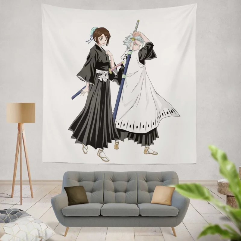 Toushiro Hitsugaya Snowy Protector Anime Wall Tapestry