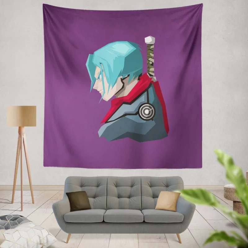 Trunks Presence in Dragon Ball Super Anime Wall Tapestry