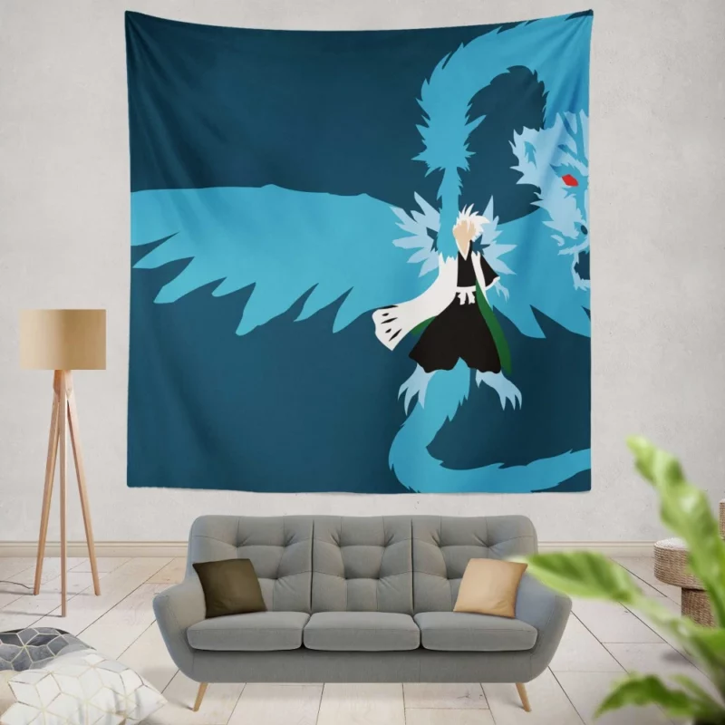 T?shir? Hitsugaya Snowy Hero Anime Wall Tapestry