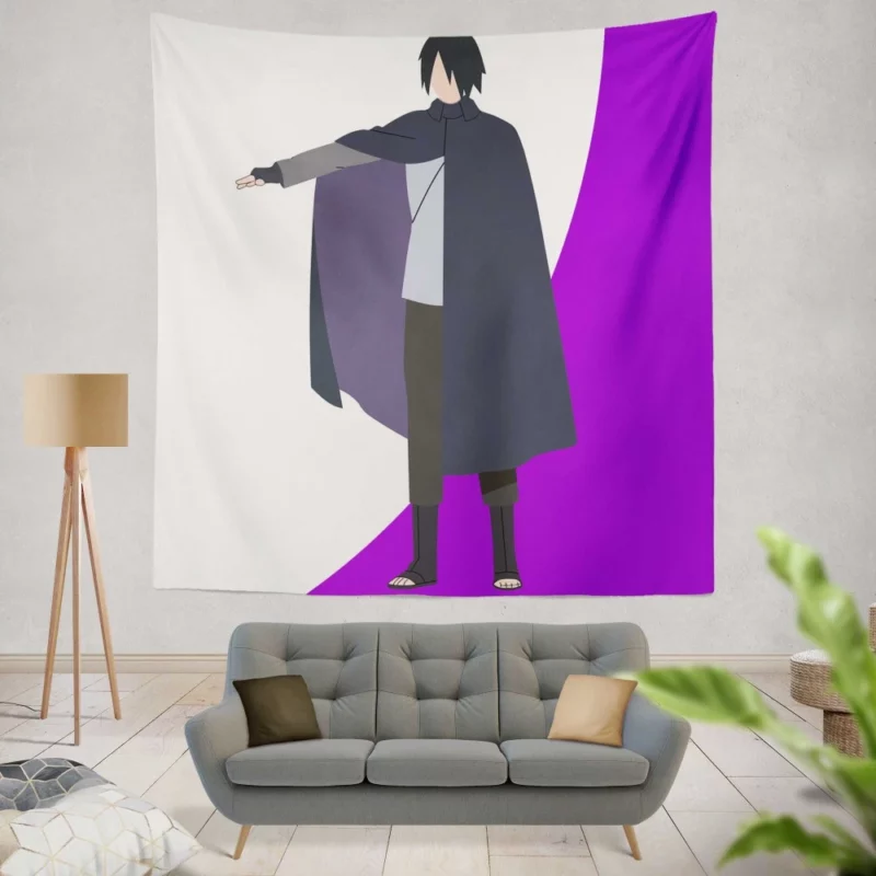 Uchiha Avenger Sasuke Tale Anime Wall Tapestry