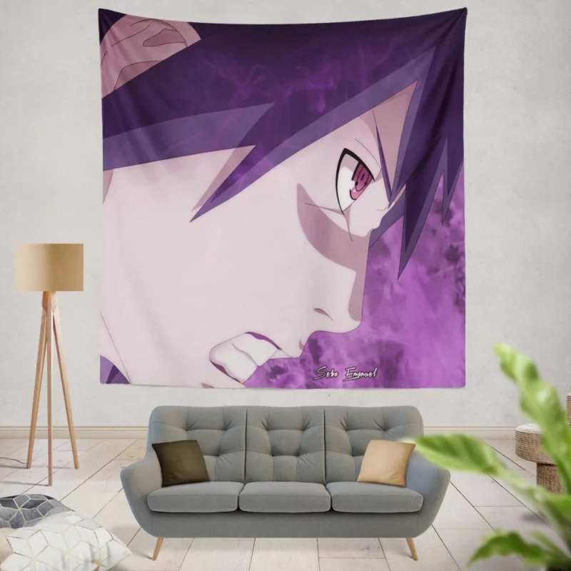 Uchiha Brothers Farewell Last Scene Anime Wall Tapestry