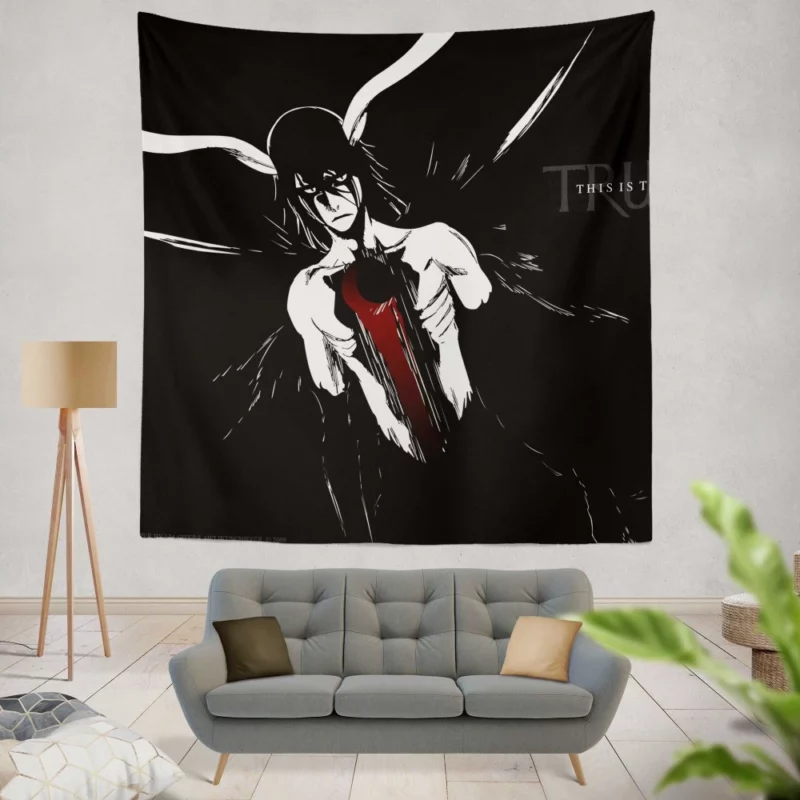 Ulquiorra Cifer Crescent Moon Embrace Anime Wall Tapestry