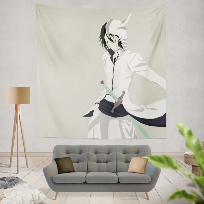 Ulquiorra Cifer Embrace of Shadows Anime Wall Tapestry