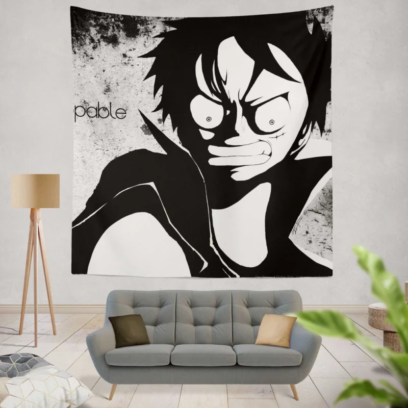 Unstoppable Monkey D. Luffy Anime Wall Tapestry