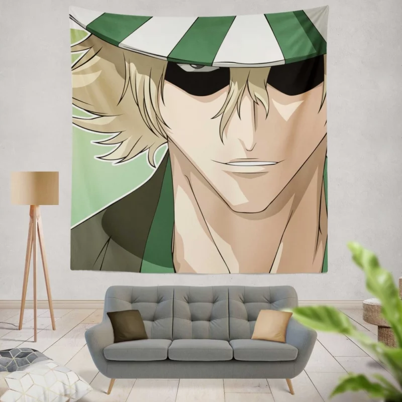 Urahara Bleach Mysterious Genius Anime Wall Tapestry