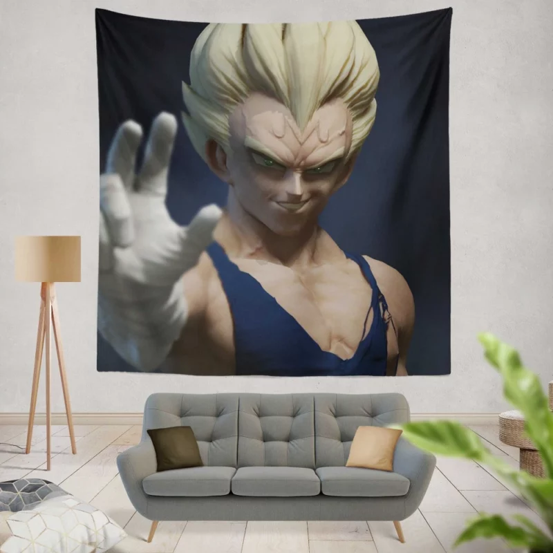 Vegeta Evolution in Dragon Ball Z Anime Wall Tapestry