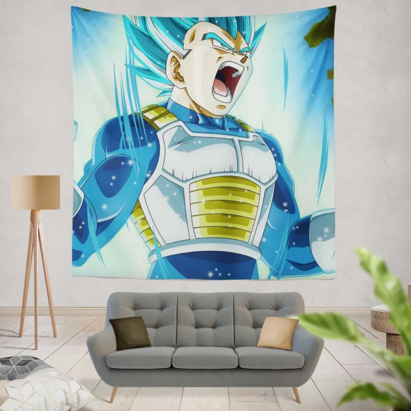 Vegeta Legendary Saiyan Warrior Anime Wall Tapestry