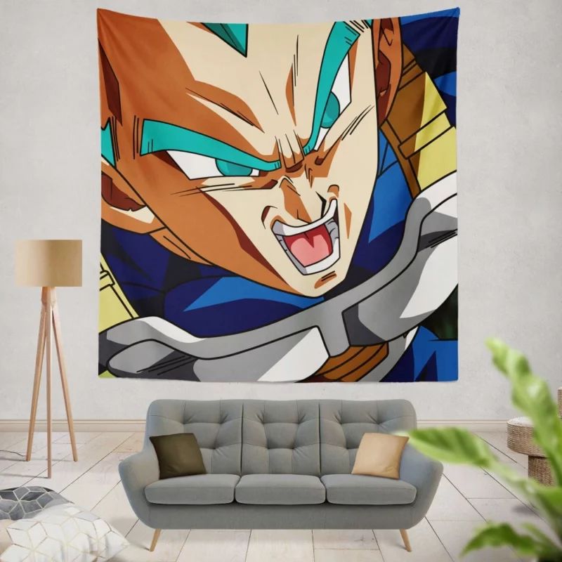 Vegeta San The Saiyan Prince Anime Wall Tapestry