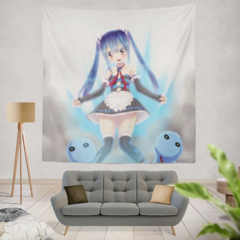 Wendy Marvell Dragon Slayer of Fairy Tail Anime Wall Tapestry
