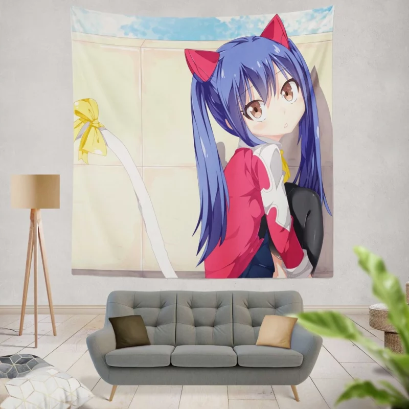 Wendy Marvell Fairy Tail Healing Light Anime Wall Tapestry