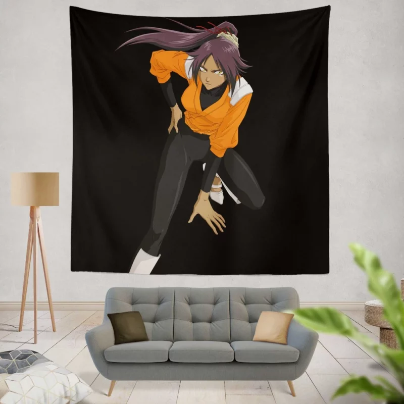 Yoruichi Shihôin Master of Flash Steps Anime Wall Tapestry